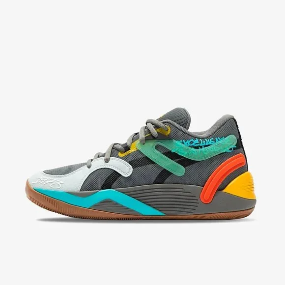 Puma TRC Blaze Court Mens Basketball Shoes Gray Multi 378961-01 NEW Multi Sz - Picture 4 of 7